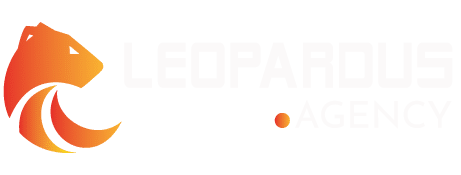 Logo Branca Agência Leopardus